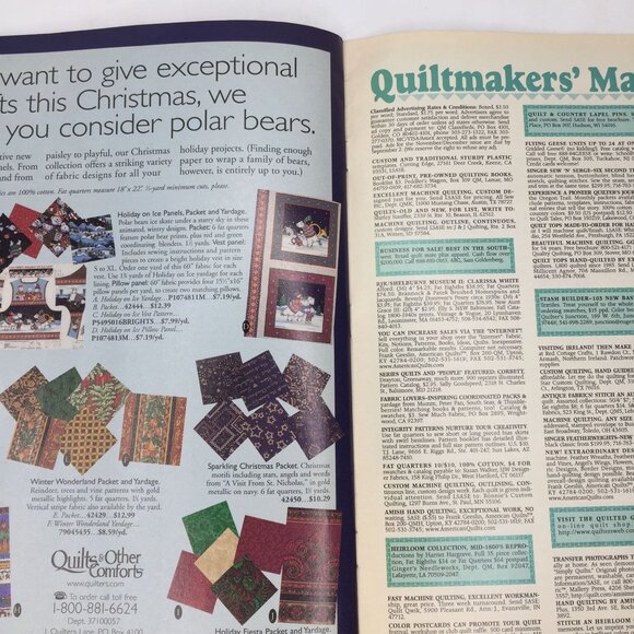 Quiltmaker Magazine September October 1997 No 57 Quilt Patterns Designs Cats Bat - Picture 10 of 12